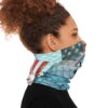Fish Like a Local Patriotic Performance Neck Gaiter – American Flag Fishing Face Shield with UPF 50+ Sun Protection