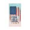 Fish Like a Local Patriotic Performance Neck Gaiter – American Flag Fishing Face Shield with UPF 50+ Sun Protection
