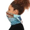 Fish Like a Local Patriotic Performance Neck Gaiter – American Flag Fishing Face Shield with UPF 50+ Sun Protection