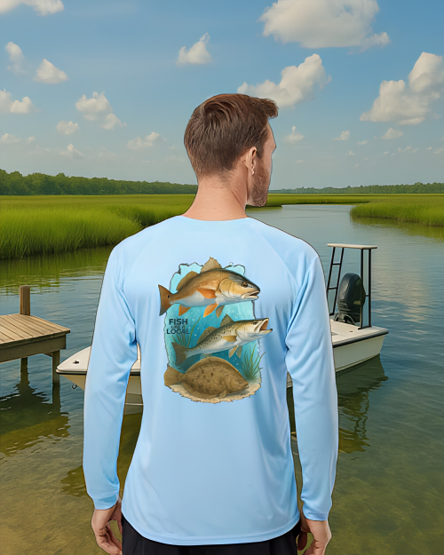 Fish Like a Local Inshore Slam Performance Fishing Shirt – UPF 50+ & Moisture-Wicking (Copy)