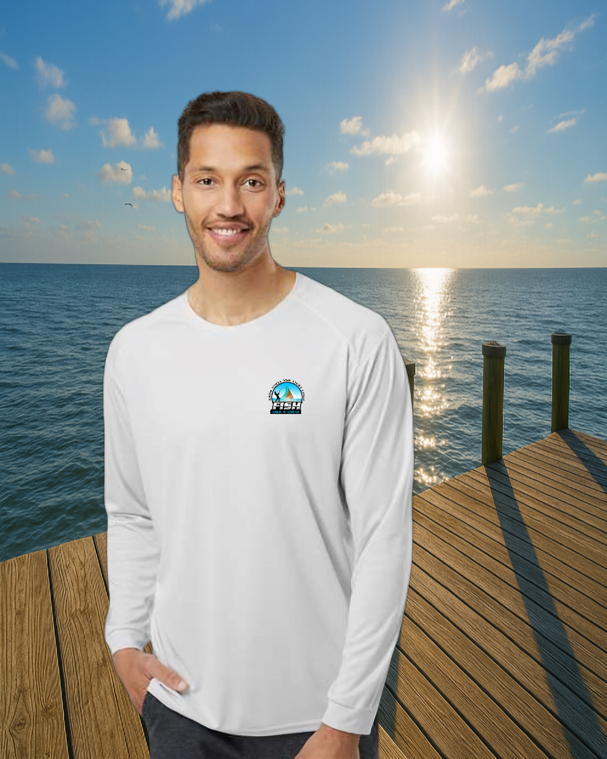 Grundens Hooksetter Fishing Shirt For Men – Size XL, Teal, UPF 50+, Water Resistant, Quick Dry