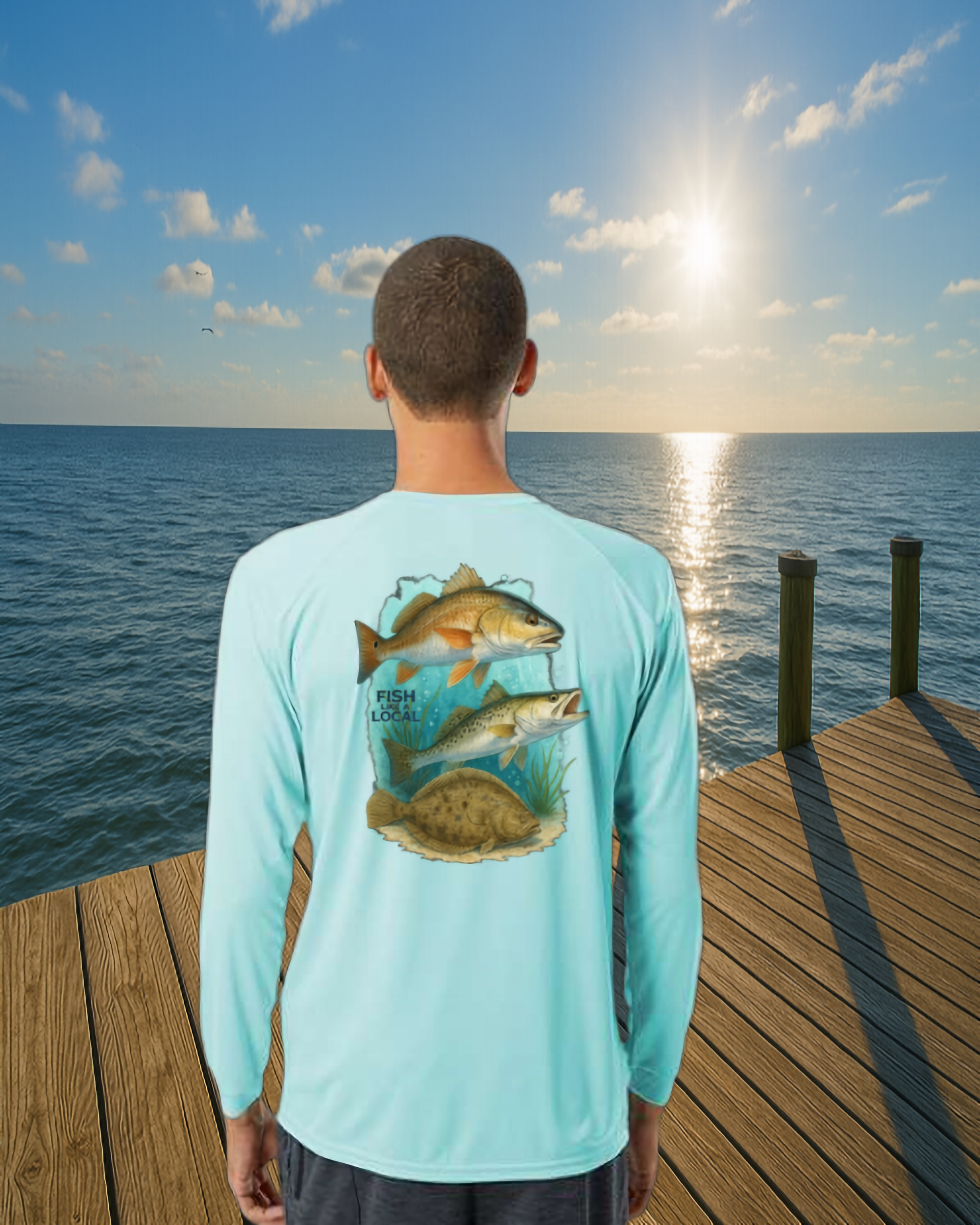 Fish Like a Local Inshore Slam Performance Fishing Shirt – UPF 50+ & Moisture-Wicking (Copy)