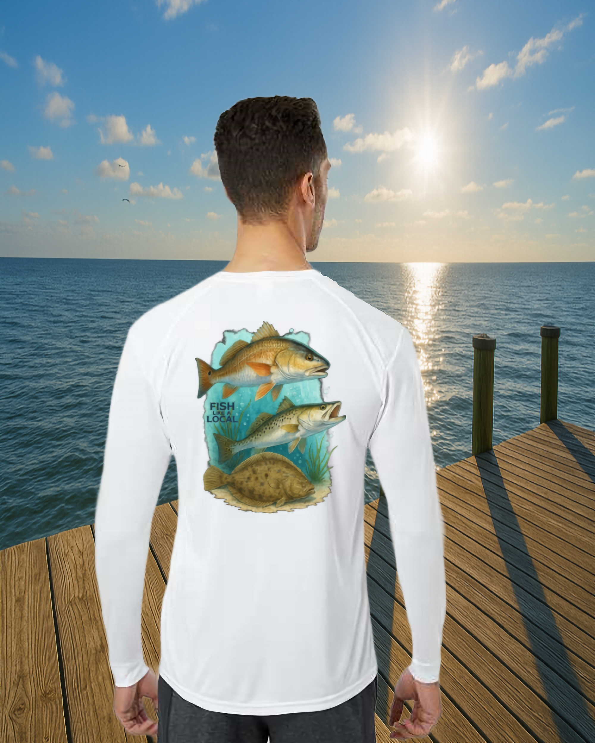 Fish Like a Local Inshore Slam Performance Fishing Shirt – UPF 50+ & Moisture-Wicking (Copy)